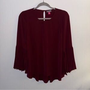Elegant Burgundy Women's Top